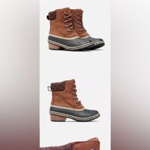 Sorel women 9 Brown and Black Winter Boots